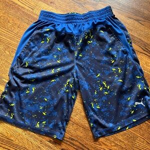 Youth Blue Green Puma shorts YLg